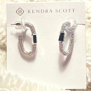 Kendra Scott Silver Emery Hoop Earrings